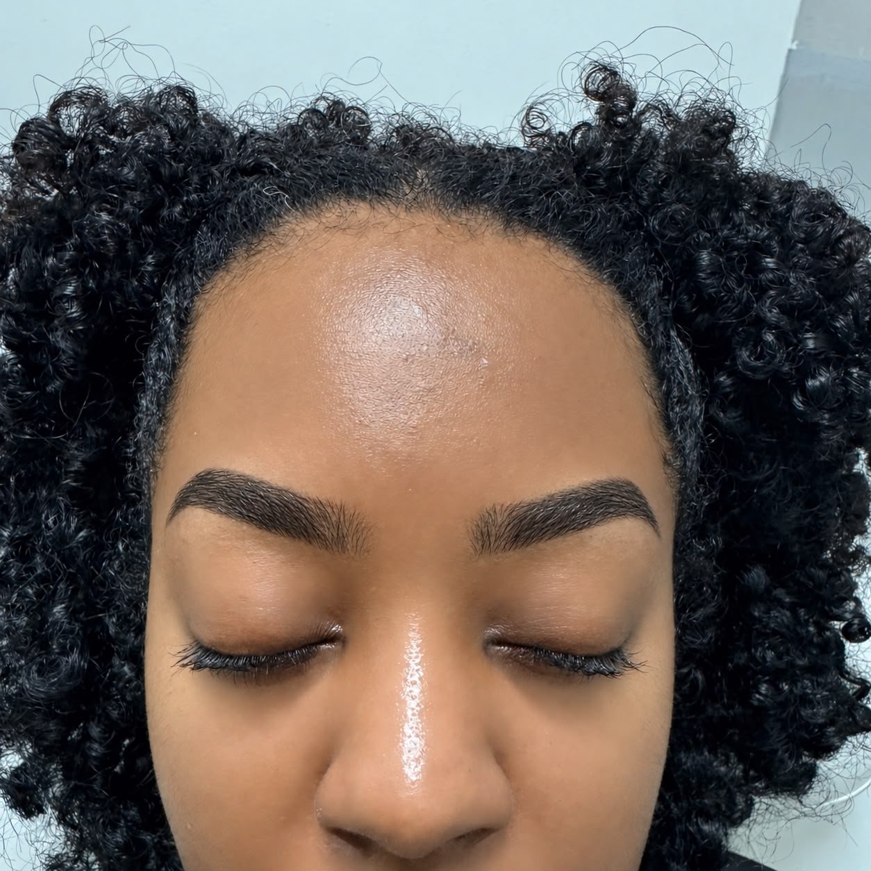 Client brows after velvet brows at Ellimak Aesthetics